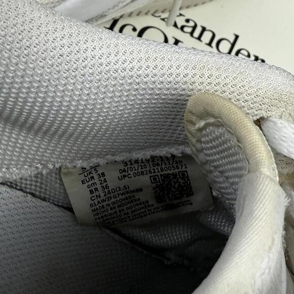 Nike Air Force 1 Low White Sneakers Women’s Size 7.5 Classic Iconic Distressed - Picture 7 of 9